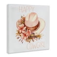 thumbnail image 4 of Stupell Industries Happy Cowgirl Floral Hat Plants & Flowers Painting Wrapped Canvas Art Print Wall Art, 36 x 36, 4 of 8