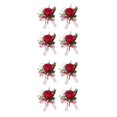 thumbnail image 3 of Guardurnaity de flores artificiales - Elegante para boda Look Amplia aplicación ABS Flores artificiales Novia Romántica Type6 NO6, 3 of 6