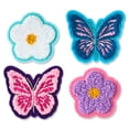 thumbnail image 2 of Pen+Gear Chenille Patch Stickers, 4 Count, Butterflies and Flowers, For Backpacks, Lunch Kits and Students, 2 of 6