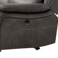 thumbnail image 3 of Heny Manual Reclining Loveseat- Pillow Tufted Back- Dark Gray 68 Inch, 3 of 7