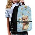 thumbnail image 3 of Uourmeti Otter Soft Daypack, 17 Inch Fine Workmanship Backpack Polyester Backpack for Women, 3 of 6