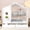 White, variant on House Bed Frame Twin Size with Storage Drawers and Shelf, Wood Low Profile Platform Bed with Window, Headboard and Footboard, Wood Slats, No Box Spring Needed, Gray