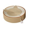 thumbnail image 4 of Cama rascadora para gatos, almohadilla para rascar de Sisal resistente a los arañazos, cama para mascotas, cama para gatos Marrón 455cm, 4 of 8