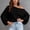 #0029-Black, variant on Neewe Womens Casual Off Shoulder Tops Long Sleeve Fashion Flowy Pullover Casual Fashionable Daily Outfits