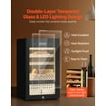 thumbnail image 6 of VEVOR Electric Humidor, 70L, 400 Counts Electric Cigar Humidor Cabinet with Compressor Cooling, Constant Humidity & Temperature Control, Spanish Cedar Wood Shelves & Drawers, 4 Layers, for Household, 6 of 9