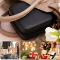 thumbnail image 3 of LQQBOX Small Jewelry Box, Small Jewelry Box Portable Jewelry Travel Organizer Display Storage Case for Rings Earring Necklace Bracelet, Gift for Women Girls, Black, 3 of 7