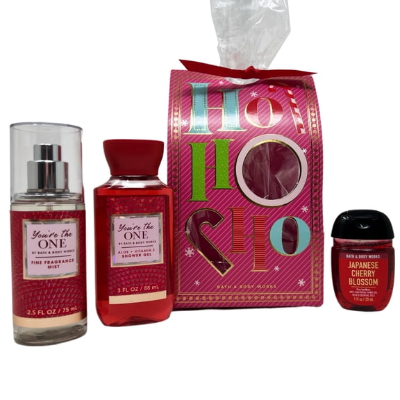 Bath & Body Works YOU'RE THE ONE Mini 3 pc Gift Set - Fragrance Mist - Shower Gel and Hand Gel - Travel Size