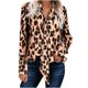 thumbnail image 1 of Camisas Para Mujer Camisetas de Gran Tamaño Manga Larga Primavera Otoño Cuello en V Casual Estampado Suelto Top Con Cordones Odeerbi  ODB136502, 1 of 8