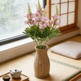 thumbnail image 6 of YiJuHui Artificial Silk Flower Bouquet with Vase, Realistic Hyacinth Crabapple Floral Arrangement for Wedding Home Decor, Faux Flowers Centerpiece for Table Living Room Office Party, 6 of 6