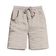 thumbnail image 6 of MYAOYI Womens Drawstring Muslin Shorts Loose Fit Gauze Summer Bottoms, 6 of 7