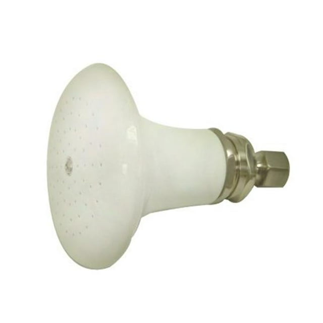 Kingston Brass P50SN 5-.5 Inch Diameter Ceramic Shower Head - Satin Nickel
