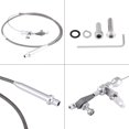 thumbnail image 2 of Veeki For Chevy TH350 Stainless Steel Braided Transmission Kick Down Cable Detent Kickdown-0516, 2 of 5