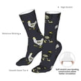 thumbnail image 4 of Uemuo Cartoon Rooster for 16in Socks, Cotton Socks Sports Socks Knee High Socks Comfortable Socks For Men, Women, 4 of 7