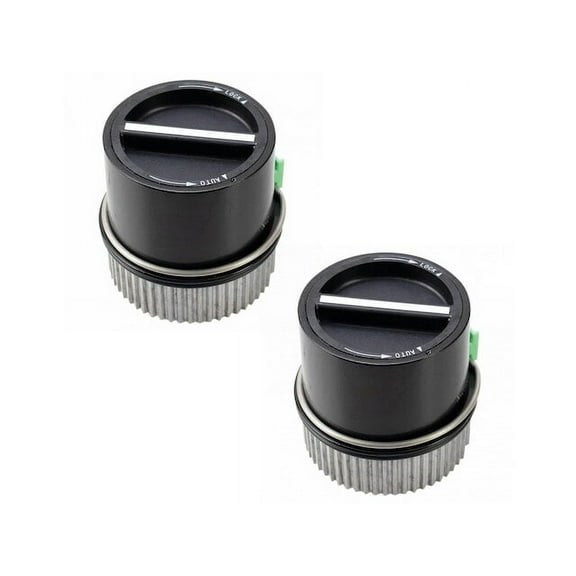 Locking Hub Set 2 Piece Set - Compatible with 1999 - 2004 Ford F-550 Super Duty 4 X 4 2000 2001 2002 2003