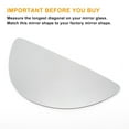thumbnail image 2 of Reemplazo de vidrio de espejo retrovisor derecho inferior no calefaccionado de vidrio blanco para Ford TRANSIT MK6 MK7, 2 of 6