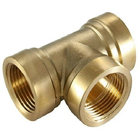Supply Giant BRTE0100-NL 1" Brass Tee, Lead Free