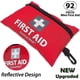 thumbnail image 2 of Mini botiquín de primeros auxilios, botiquín de primeros auxilios pequeño de 92 piezas - Incluye manta de aluminio de emergencia, tijeras para viajes, hogar, oficina, vehículo, campamento, lugar de tr Feliz Sencillez, 2 of 5