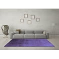 thumbnail image 3 of Ahgly Company Machine Washable Indoor Rectangle Oriental Blue Industrial Area Rugs, 5' x 7', 3 of 4