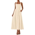 thumbnail image 1 of Vestido largo KIRUNDO de verano sin mangas para mujer, beige, XXL, 1 of 9