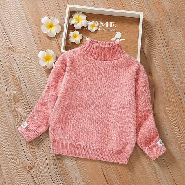 Qertyioot Pull-over Automne et Hiver Garçons Filles Col Rond