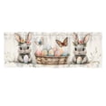 thumbnail image 2 of Easter Bunny and Egg Pattern Washable Polyester Window Valance for Kitchen Bathroom Living Room Bedroom Spring Decor, 2 of 6