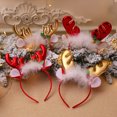 thumbnail image 4 of Diadema navideña Feliz Navidad Diadema Diadema Tocado Accesorios de disfraces Mujeres, niñas y niños, 4 of 5