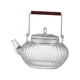 thumbnail image 4 of Estufas de tetera de vidrio martillado té hervido hervidor de té transparente floreciendo y fabricante de hojas sueltas para restaurante al aire libre 600 ml, 4 of 8