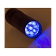thumbnail image 4 of Linterna LED Ultravioleta de 9 LED/Luz Negra （8,7 * 2,6 cm）, Linterna LED UV, Detector de Manchas y orina de Mascotas, Encuentra Manchas en Ropa, Alfombras o tapetes, 4 of 5