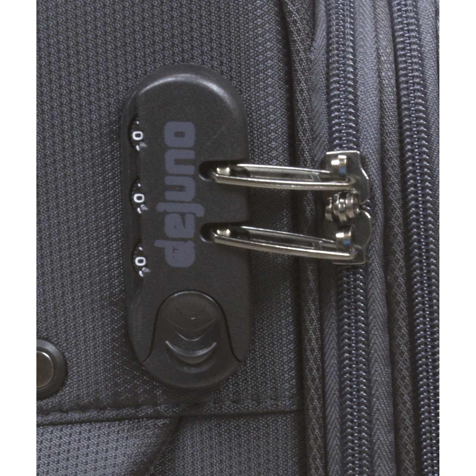Dejuno Twilight Lightweight Nylon 3-Piece Spinner Luggage Set - Charcoal