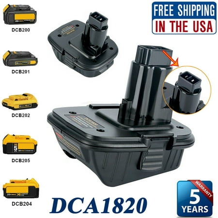 

DCA1820 Battery Adapter Converter For DEWALT 18V to 20V Max Lithium Ion Tools US