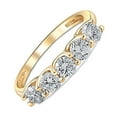 thumbnail image 5 of Pompeii 1Ct T.W. Five Stone Diamond Wedding Ring 14k White or Yellow Gold Lab Grown, 5 of 5