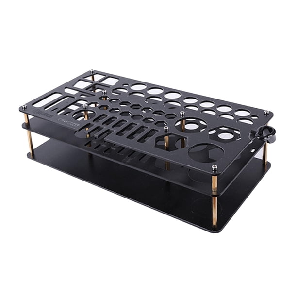 Hobby Tools Holder Model Building Tool Organizer Acrílico Tool Stand Fácil de ensamblar UA90006 Material acrílico duradero Crafts Tools Rack Stand