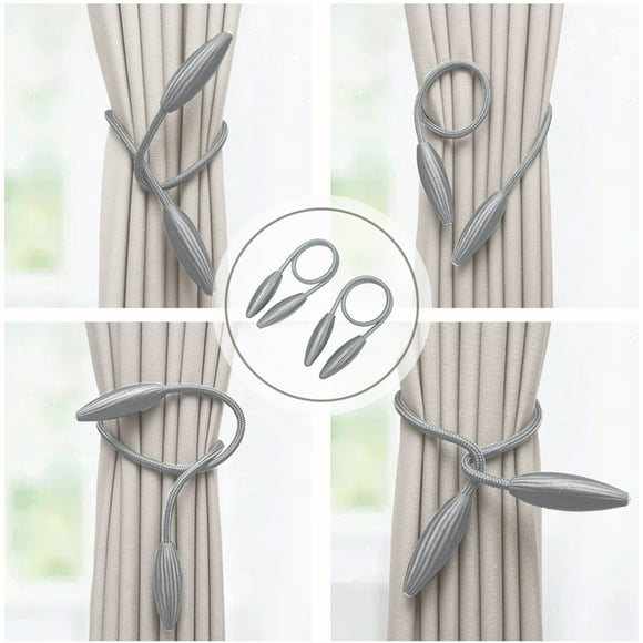 Chmadoxn Home Decor, Room Decor, Curtain Tiebacks No hole free Installation Tiebacks Twisted Music Metal Live Buckle Tiebacks And Exquisite Tiebacks Curtain Clip Buckle Plasti c Fabric Curtain Ties
