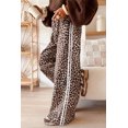 thumbnail image 5 of TinyCribz Women's Leopard Print Pants, Casual Wide Leg Striped Trousers XL, 5 of 6