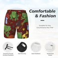 thumbnail image 3 of Lukts Frogs and Mushrooms Print Mens Swim Trunks Swim Shorts Quick Dry Bathing Suits for Men Beach Shorts Mesh Lining Swimming Trunks ,Bathing Suit-XX-Large, 3 of 6