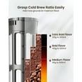 thumbnail image 3 of Compact Cold Brew Coffee Maker, 40oz Iced Tea and Coffee Maker Brewer Space Sang Tritan Pitcher, 350 Mesh Filter, 100% Leak-Proof, 3 of 4