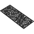 thumbnail image 2 of 22" X 48" Black Rubber Botanical Leaves Outdoor Door Mat, 2 of 3