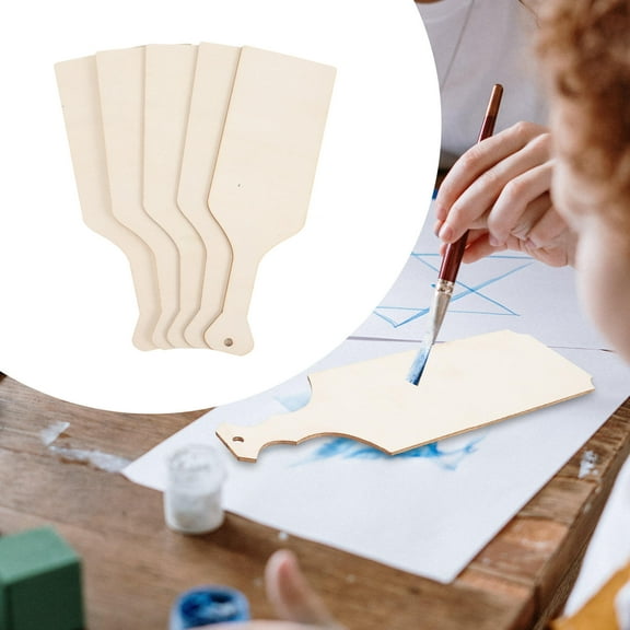 WHAMVOX Wooden Craft Board Set of 5 Perfect for Home Use Smooth Beige Boards Easy to DIY