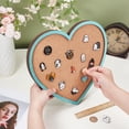 thumbnail image 3 of Light Sky Blue Heart Pin Cork Board 27x30cm Bulletin Display Board Wall Mounted Cork Board, 3 of 6