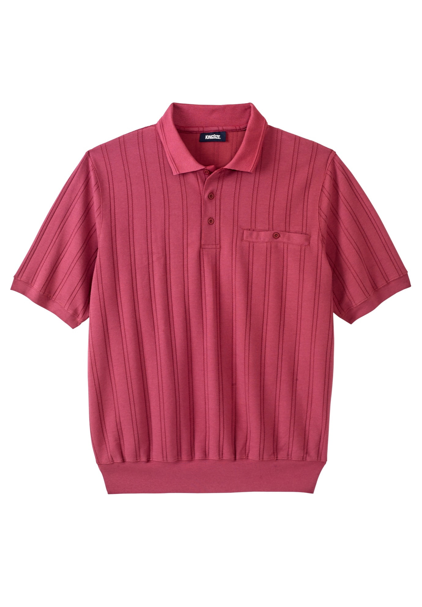 Kingsize Men's Big & Tall Banded Bottom Polo Shirt - Walmart.com