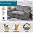 thumbnail image 4 of CHUNTIAN 2 Piece Chair Covers Printed Sofa Covers Couch Covers Washable Armchair Sofa Couch Slipcover Furniture Protector with Elastic Bottom for Living Room (Armchair, 20), Small, 4 of 5