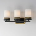 thumbnail image 5 of Ruffles 3 - Light Black And Antique Brass Multi Color Incandescent Glass And Steel Wall Sconce, 5 of 5