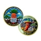 thumbnail image 1 of Moneda conmemorativa con divertido diseño vegetariano, zanahoria y chile, 1 of 3