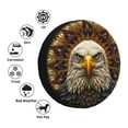 thumbnail image 3 of Bingfone Vintage Pattern Bald Eagle Spare Tire Cover Weatherproof Universal Wheel Protectors for RV Camper Travel Trailer SUV Truck-14 inch, 3 of 8