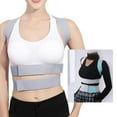 2024 Posture Corrector Adjustable Concealed Breathable Soft Gray Back