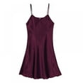 thumbnail image 2 of QJUHUNG Women‘s Satin Comfortable Slip Dress, 2 of 4