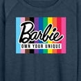 thumbnail image 3 of Barbie Pride - Own Your Unique - Women's Lightweight French Terry Long Sleeve Shirt, 3 of 5