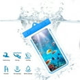 thumbnail image 6 of Fnochy Waterproof Phone Pouch IPX8 30M Submersible Transparent Touchscreen Case for Smartphones Under 7.2 Inches, Floating Lanyard for Swimming Diving Beach Kayaking Snorkeling, 2 Pack, 6 of 9