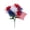 B #63-50, variant on Red White Blue Patriotic Artificial Silk Flower Bouquet 13 In Weatherproof No-Water Fake Floral Arrangement Home Porch Decor for 4th of July Independence Day & Memorial Day Party