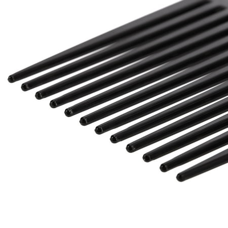 Anself 3Pcs Afro Comb Curly Hair Brush Comb Hairdressing Styling Tool Black for Man &